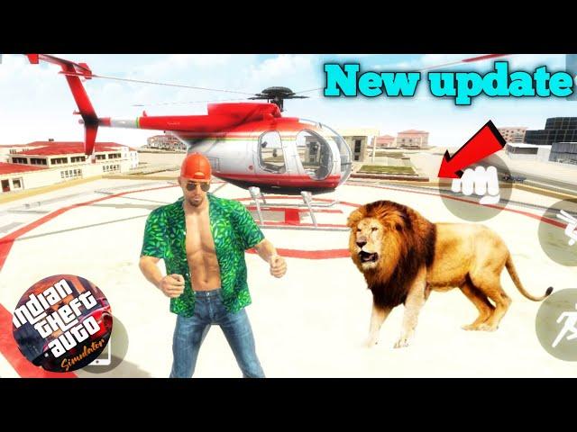 New update आ गया  helicopter + lion in Indian theft auto simulator