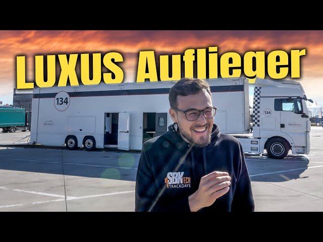 Luxury on the race track - semi-trailer with all the bells and whistles! | Racing | Truck | Trailer