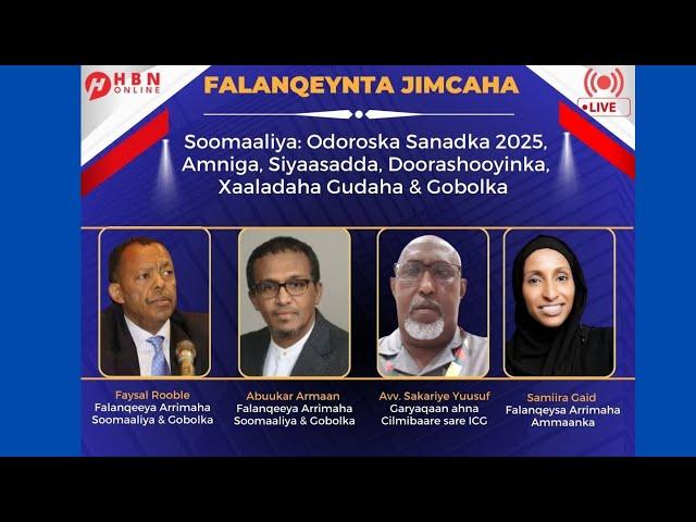 FALANQEYNTA JIMCAHA: SOOMAALIYA & ODOROSKA SANADKA 2025 – SIYAASAD & AMNI