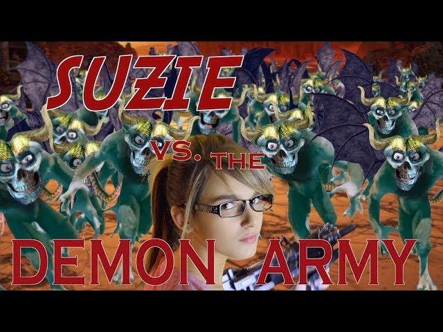 SUZIE vs the DEMON ARMY (gameplay)