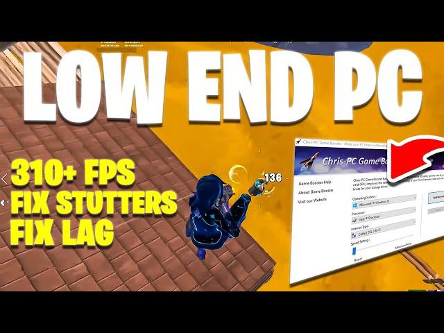 How To BOOST FPS On LOW END PC in Fortnite Chapter 4  ( Fix Delay & Fix Stutters ) 