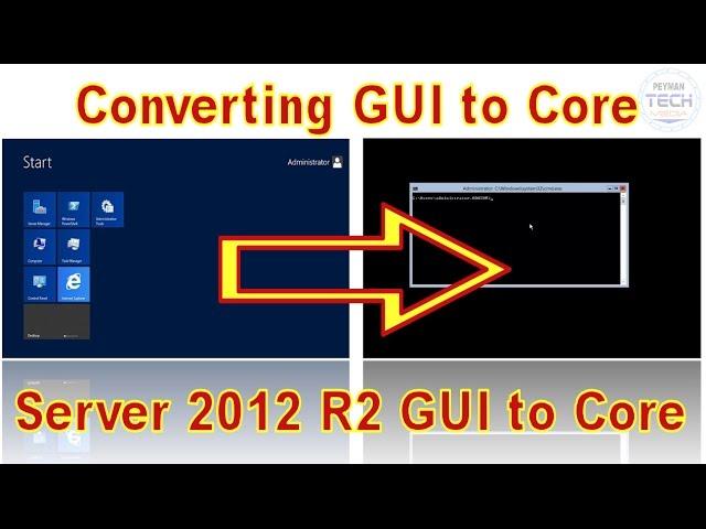 How to Convert a Full GUI Server 2012 R2 Installation to Server Core