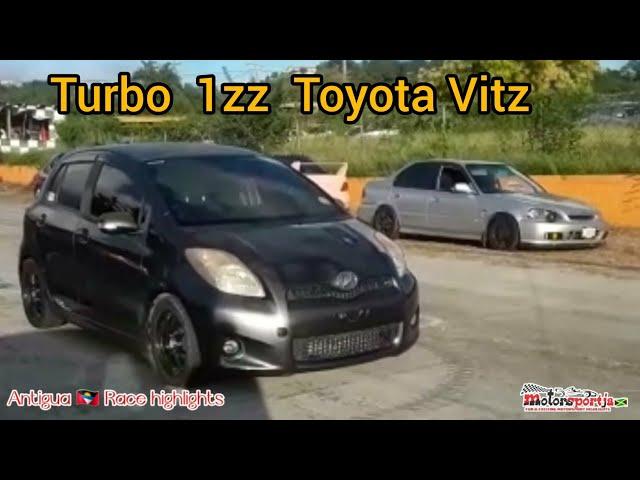 Turbocharged 1zz Toyota Vitz dominating  Antigua   Race track | Motorsportja