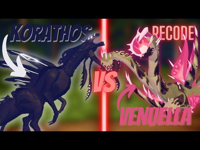 KORATHOS VS VENUELLA | Creatures of Sonaria Recode