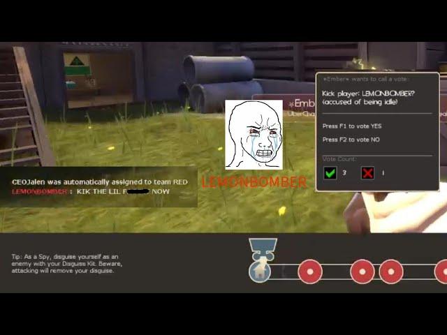 TF2 Edgey Cringelord gets instant karma