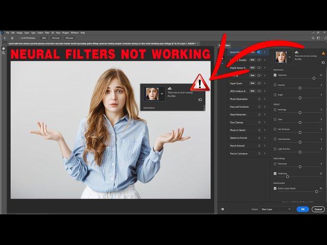 Neural Filter Not Work Error Fixed | Photoshop Neural Filters Not Working Fixed