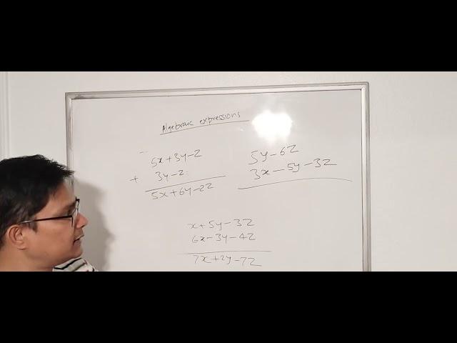 Addition and subtraction of algebraic expressions