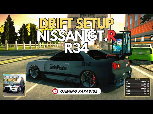 NISSAN GTR R34 | SMOOTH DRIFT SETUP | CAR PARKING MULTIPLLAYER