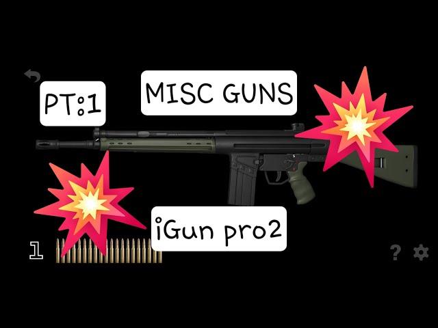 Shooting all of my misc guns in iGun Pro 2 (pt 1)