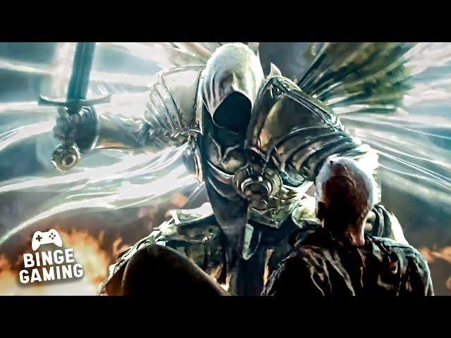 Tyrael vs. Diablo & Baal Battle | Diablo 2