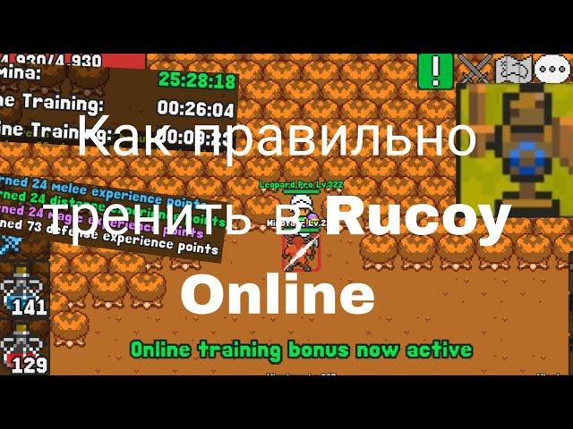 Как правильно тренить в Rucoy Online