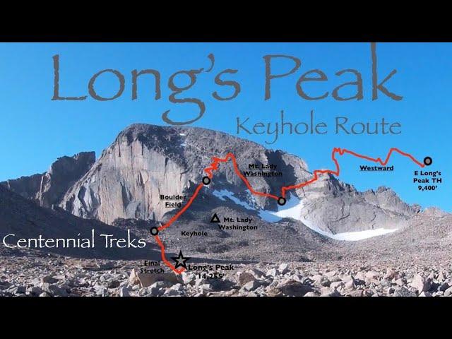 Long's Peak - Full summit climb along the Keyhole route, with maps & route description