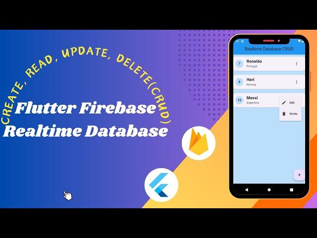 Flutter Firebase Realtime Database CRUD | Flutter Firebase CRUD