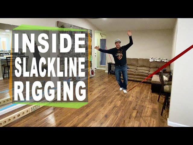 Set up a Slackline INSIDE - where and how to install anchors plus break tests