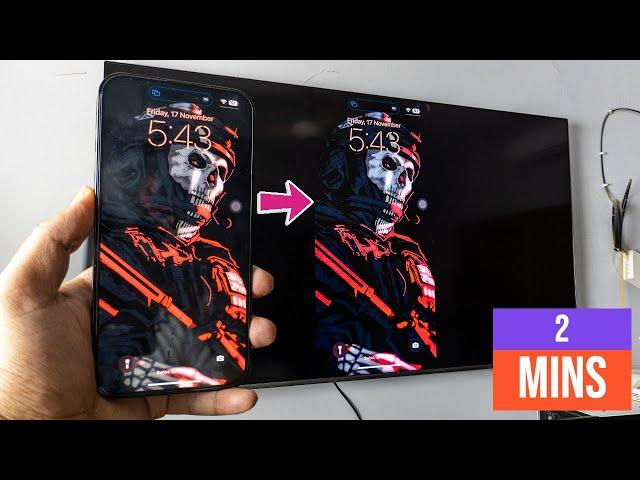 Screen Mirroring iPhone to Smart TV in 2 Mins!