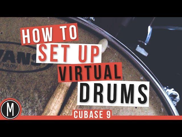 How to Setup VIRTUAL DRUMS in CUBASE 9 - mixdown.online