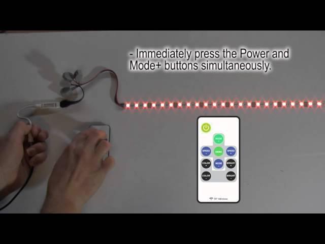 Mini RGB LED Controller with RF Remote for 5-24VDC LED Lights - EcolocityLED.com