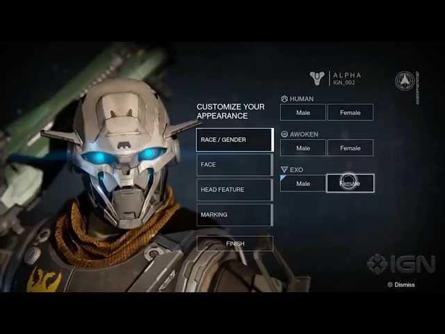 Destiny - Character Creation