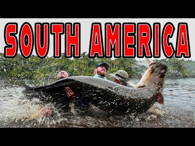 Jungle Monsters! Catching 350+ lb Arapaima + World Record Peacock Bass!