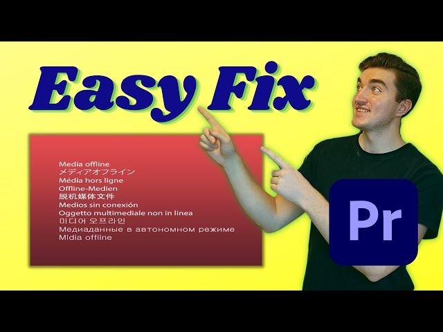 Premiere Pro: “Media Offline” Error (Quick Solution)