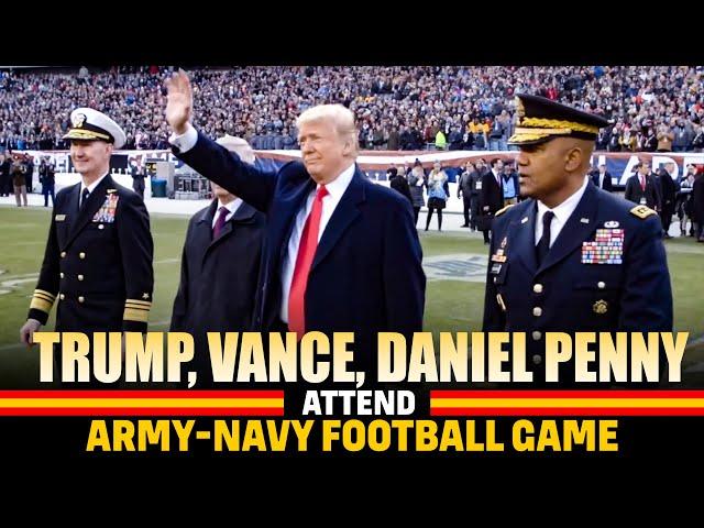 Live: Donald Trump, JD Vance, Daniel Penny attend Army-Navy football game | USA | Landover