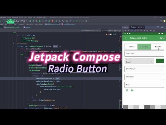 Kotlin Compose   Custom RadioButton