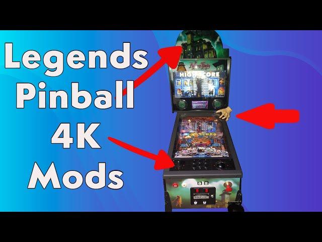 Atgames Legends Pinball 4K Unboxing Setup and Mods install