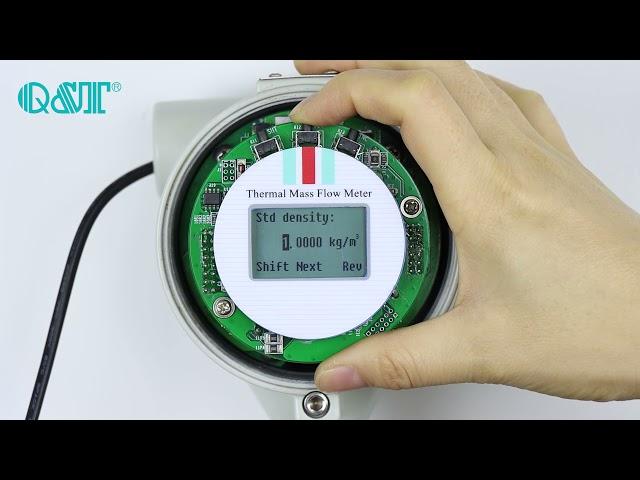 Basic setup of thermal mass flow meter