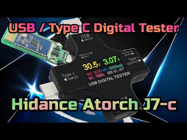 Atorch J7-c USB Digital Tester and Type C / Hidance