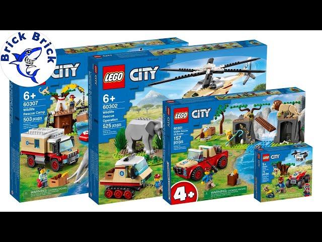 LEGO City Compilation Wildlife Rescue 2021 Sets - Speed Build Review