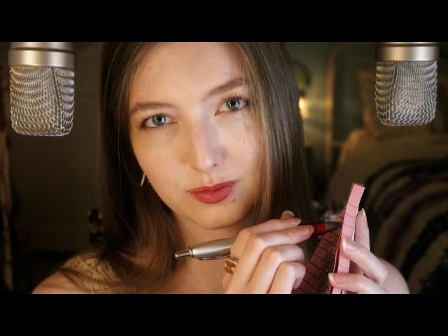 ASMR Inaudible Whispers & Writing Sounds ️ Ear to Ear