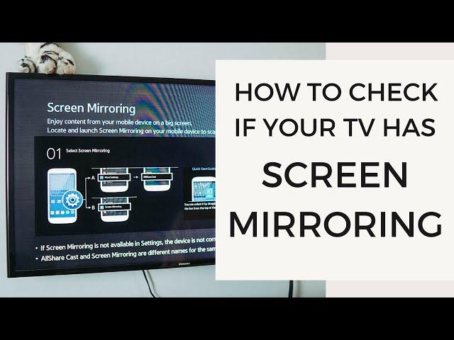 How To Check If your TV Support Screen Mirroring [2022]