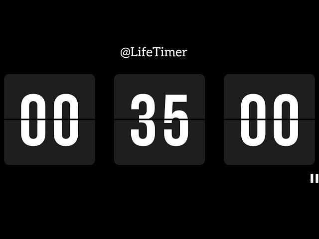 35 Minutes Countdown Timer ⌛ Ticking Sound Flip Digi Timer @LifeTimer #35Minutes #countdowntimer