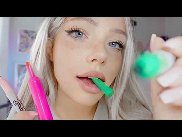 Can I Please Draw All Over You?  ASMR Up Close (Class Roleplay)