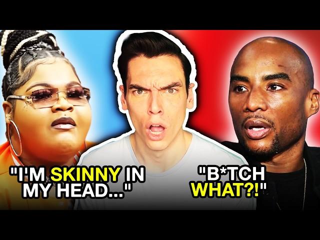 Fat “rapper” makes radio host GO QUIET with her DELUSION! (it's insane)