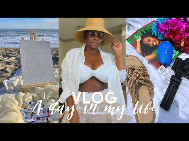 VLOG | SPEND THE DAY WITH ME | BEACH DAY | IAMSHERIKAB