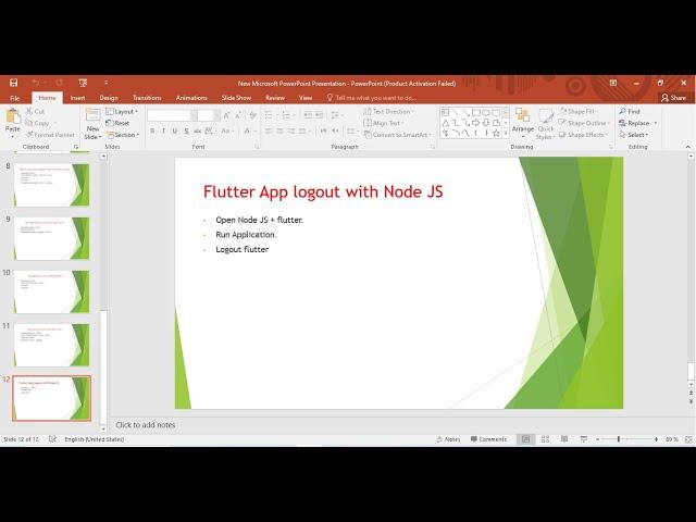 12) Flutter App logout with Node JS