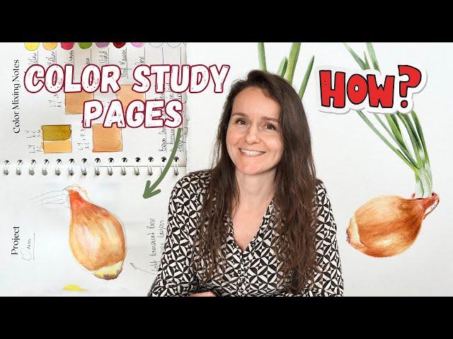 How to Make Color Study Pages 