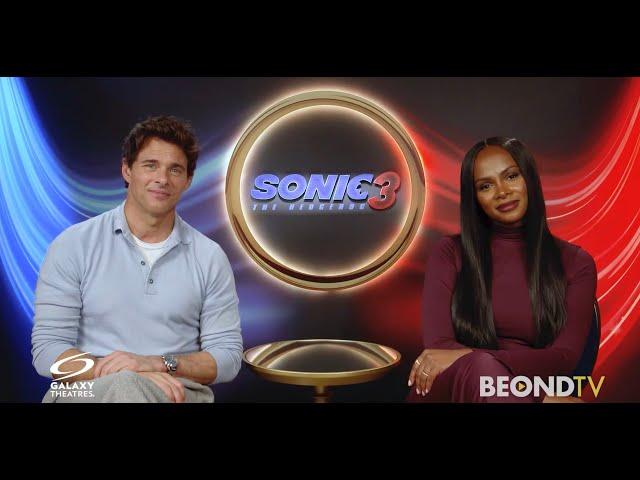 "Sonic 3" stars James Marsden, Ben Schwartz and Tika Sumpter on the success of the Sonic franchise