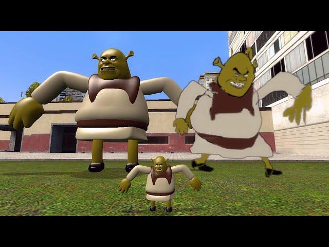 SHREK 2D SANIC CLONE MEMES Vs SHREK 3D SANIC CLONES MEMES in Garry's Mod