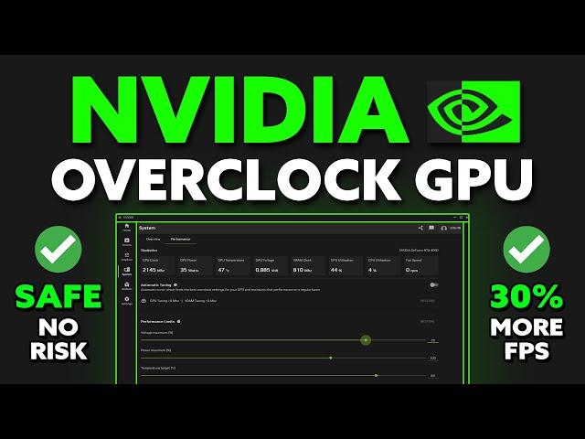 Nvidia's NEW Overclock Setting - Huge FPS Boost! (100% Safe)