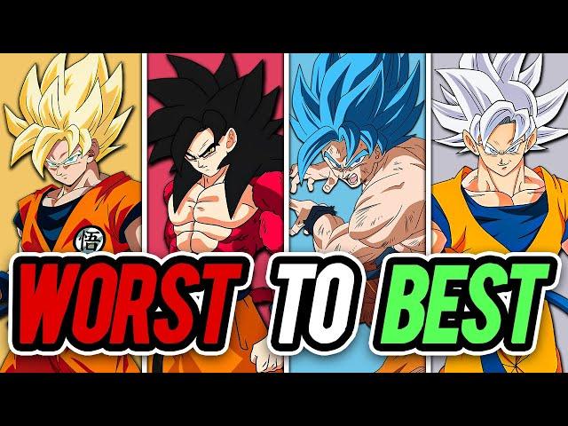 Ranking EVERY Saiyan Transformation in Dragon Ball