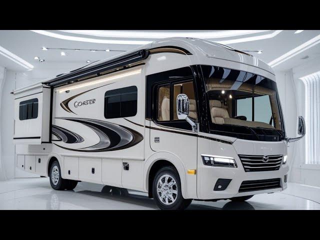 Experience LUXURY On Wheels With This 2025 Toyota Coaster Motorhome Conversion!"