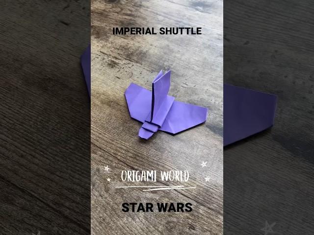 IMPERIAL SHUTTLE STAR WARS ORIGAMI TUTORIAL | DARK SIDE OF THE FORCE | BATTLEFRONT | DARTH VADER ART