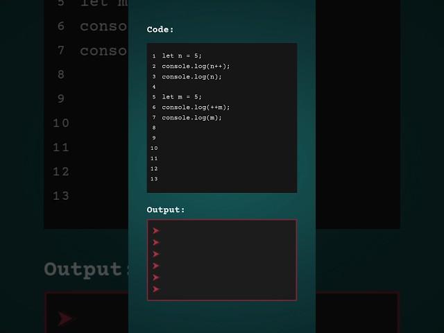 Increment and Decrement Operators in #javascript in simple words #coding #programming