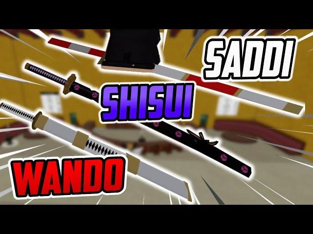 EVERY LEGENDARY SWORD SHOWCASE IN BLOX PIECE! [SADDI,SHISUI AND WANDO]