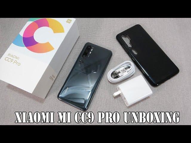 Xiaomi Mi CC9 Pro Midnight Black color unboxing | camera, fingerprint, face unlock tested