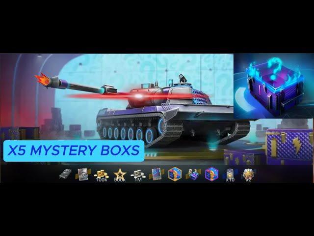 Wot Blitz opening X5 Mystery Boxes (so lucky ) #wotblitzfunny #funnyvideo