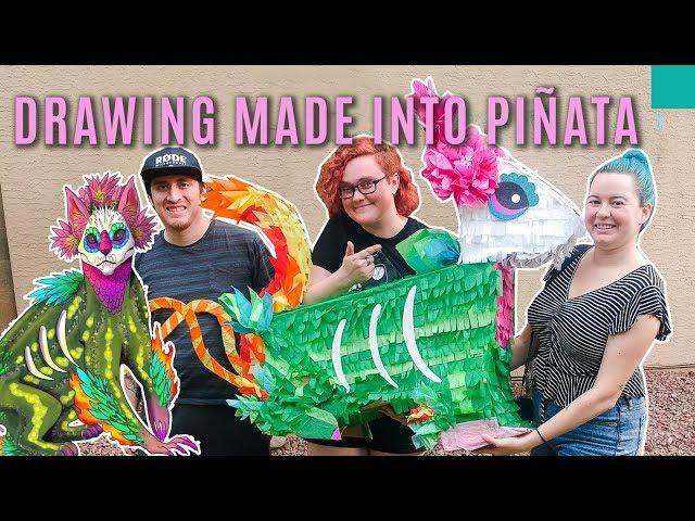 Smashing DIY Pinata with a Samurai Sword Feat. Katelyn McCaigue