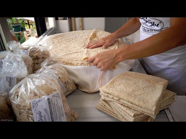 Amazing Traditional Turkish Yufka Bread | Recipe in Description | Turkish Street Foods